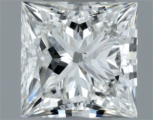 Picture of Natural Diamond 0.50 Carats, Princess with  Cut, I Color, SI2 Clarity and Certified by GIA