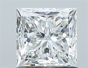 Picture of Natural Diamond 1.02 Carats, Princess with  Cut, F Color, SI1 Clarity and Certified by GIA