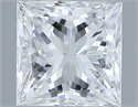 Natural Diamond 0.60 Carats, Princess with  Cut, E Color, VS1 Clarity and Certified by GIA