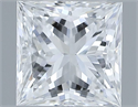 Natural Diamond 0.60 Carats, Princess with  Cut, E Color, VS1 Clarity and Certified by GIA