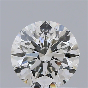 Picture of Natural Diamond 0.70 Carats, Round with Excellent Cut, H Color, SI1 Clarity and Certified by IGI