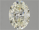 Natural Diamond 1.80 Carats, Oval with  Cut, M Color, VVS1 Clarity and Certified by GIA