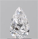 Diamante Natural 0.50 quilates, De pera , Color D, claridad VVS2 y certificado GIA