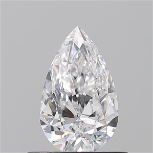 Foto Diamante Natural 0.50 quilates, De pera , Color D, claridad VVS2 y certificado GIA de