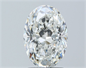 Natural Diamond 1.71 Carats, Oval with  Cut, F Color, VS1 Clarity and Certified by GIA