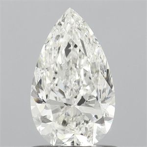 Picture of Natural Diamond 0.90 Carats, Pear with  Cut, H Color, SI2 Clarity and Certified by IGI