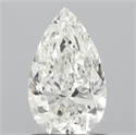 Natural Diamond 0.90 Carats, Pear with  Cut, H Color, SI2 Clarity and Certified by IGI