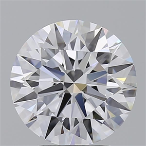 Picture of Lab Grown Diamond 3.05 Carats, Round with Ideal Cut, E Color, IF Clarity and Certified by IGI