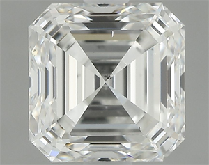 Picture of Natural Diamond 1.50 Carats, Asscher with  Cut, H Color, VS2 Clarity and Certified by GIA