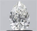 Natural Diamond 0.52 Carats, Pear with  Cut, H Color, SI1 Clarity and Certified by IGI