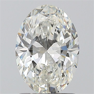 Picture of Natural Diamond 1.21 Carats, Oval with  Cut, H Color, VS1 Clarity and Certified by GIA