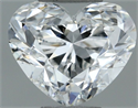 Natural Diamond 0.50 Carats, Heart with  Cut, F Color, VS1 Clarity and Certified by GIA