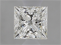Natural Diamond 0.54 Carats, Princess with  Cut, I Color, SI1 Clarity and Certified by GIA
