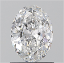 Natural Diamond 0.90 Carats, Oval with  Cut, D Color, VS2 Clarity and Certified by GIA