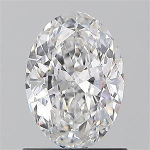Picture of Natural Diamond 0.90 Carats, Oval with  Cut, D Color, VS2 Clarity and Certified by GIA