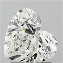 Natural Diamond 1.52 Carats, Heart with  Cut, H Color, VS2 Clarity and Certified by GIA