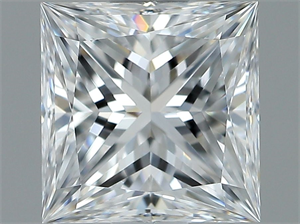 Picture of Natural Diamond 1.01 Carats, Princess with  Cut, D Color, VVS1 Clarity and Certified by GIA