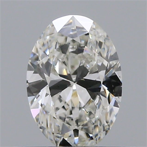 Picture of Natural Diamond 0.42 Carats, Oval with  Cut, H Color, SI1 Clarity and Certified by GIA