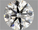 Natural Diamond 1.70 Carats, Round with Excellent Cut, J Color, VVS1 Clarity and Certified by GIA