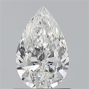 Picture of Natural Diamond 0.79 Carats, Pear with  Cut, F Color, VVS1 Clarity and Certified by GIA