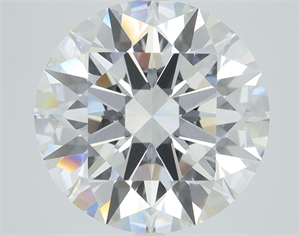 Picture of Lab Grown Diamond 4.08 Carats, Round with Excellent Cut, D Color, VVS1 Clarity and Certified by IGI