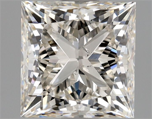 Picture of Natural Diamond 1.51 Carats, Princess with  Cut, J Color, SI2 Clarity and Certified by GIA