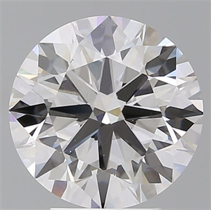 Picture of Lab Grown Diamond 4.08 Carats, Round with Ideal Cut, E Color, VVS2 Clarity and Certified by IGI