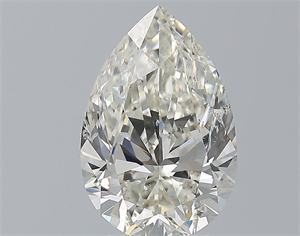 Picture of Natural Diamond 3.50 Carats, Pear with  Cut, I Color, SI2 Clarity and Certified by GIA