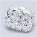 Natural Diamond 2.72 Carats, Cushion with  Cut, F Color, SI1 Clarity and Certified by GIA
