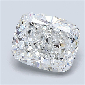 Picture of Natural Diamond 2.72 Carats, Cushion with  Cut, F Color, SI1 Clarity and Certified by GIA