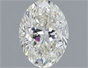 Natural Diamond 0.70 Carats, Oval with  Cut, I Color, VVS2 Clarity and Certified by IGI