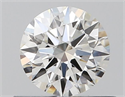 Natural Diamond 0.51 Carats, Round with Excellent Cut, H Color, VS2 Clarity and Certified by GIA