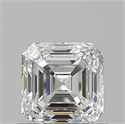 Natural Diamond 0.70 Carats, Asscher with  Cut, I Color, VS1 Clarity and Certified by GIA