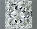 Natural Diamond 4.02 Carats, Princess with  Cut, J Color, VVS1 Clarity and Certified by IGI