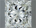 Natural Diamond 4.02 Carats, Princess with  Cut, J Color, VVS1 Clarity and Certified by IGI