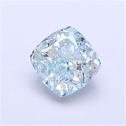 Picture of Lab Grown Diamond 1.26 Carats, CUSHION MODIFIED with  Cut, Fancy Vivid Blue Color, VVS1 Clarity and Certified by IGI