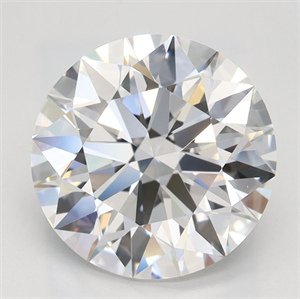 Picture of Lab Grown Diamond 2.64 Carats, Round with Ideal Cut, D Color, VVS1 Clarity and Certified by IGI