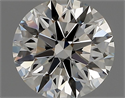 Natural Diamond 0.71 Carats, Round with Excellent Cut, H Color, IF Clarity and Certified by IGI