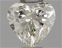Natural Diamond 0.32 Carats, Heart with  Cut, J Color, SI2 Clarity and Certified by IGI