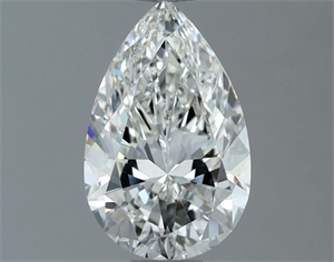Picture of Natural Diamond 1.00 Carats, Pear with  Cut, H Color, VVS1 Clarity and Certified by IGI