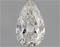 Natural Diamond 0.50 Carats, Pear with  Cut, H Color, SI2 Clarity and Certified by GIA