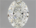 Diamante Natural 0.73 quilates, Ovalado , Color J, claridad VVS2 y certificado GIA