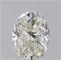 Natural Diamond 1.70 Carats, Oval with  Cut, J Color, SI2 Clarity and Certified by GIA