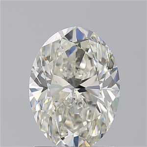 Picture of Natural Diamond 1.70 Carats, Oval with  Cut, J Color, SI2 Clarity and Certified by GIA