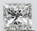 Natural Diamond 0.52 Carats, Princess with  Cut, H Color, IF Clarity and Certified by IGI