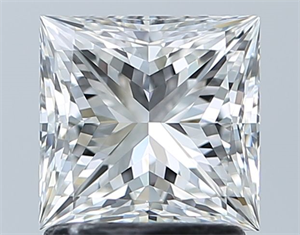 Foto Diamante Natural 1.51 quilates, Princesa , Color F, claridad VVS2 y certificado GIA de