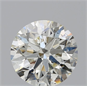 Natural Diamond 0.90 Carats, Round with Excellent Cut, K Color, SI2 Clarity and Certified by GIA