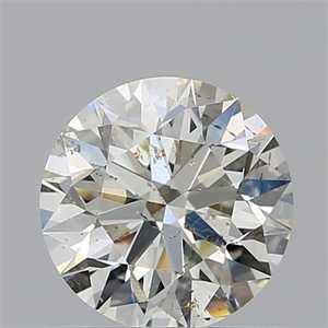 Picture of Natural Diamond 0.90 Carats, Round with Excellent Cut, K Color, SI2 Clarity and Certified by GIA