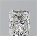 Natural Diamond 0.50 Carats, Radiant with  Cut, G Color, SI1 Clarity and Certified by GIA