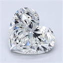 Natural Diamond 3.01 Carats, Heart with  Cut, F Color, VS1 Clarity and Certified by GIA